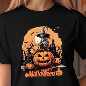 Witch scary Halloween shirt, Ladies funny Halloween shirt, Halloween Gift Shirt Friends Birthday, Trick or treat, Kids tee, Pumpkin Night