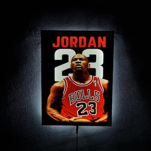Jordan Led Sign, Jordan Jumpman Basketball Fans Led Light, Lighted Wall Decor, Gifts For Him, Christmas Gift