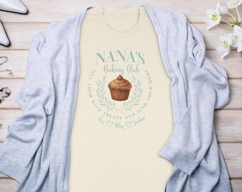 Camiseta personalizada del Club de Repostería de la Nana: regalo personalizado para la abuela
