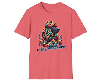 Camiseta retro con diseño de caniche: un regalo colorido para los amantes de los perros