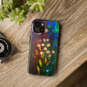 Stained Glass Lilies of the Valley Tough Phone Cases