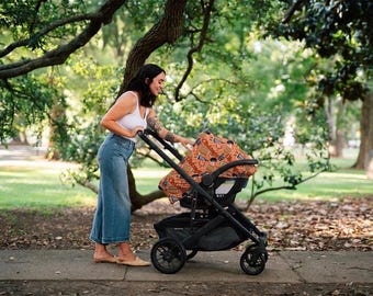 Housse de siège auto pour bébé Chicago Football - Housse d'allaitement multiusage 4 en 1 - Housse de chariot d'épicerie - Auvent pour chaise haute - Cadeau pour fan de sport
