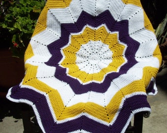 Cake Pop 12-Point Star Afghan Lapghan