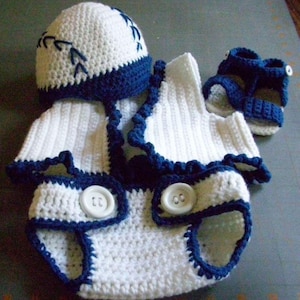 Baseball Outfit - Blue and White