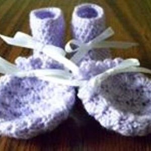 Lavender Booties & Mittens