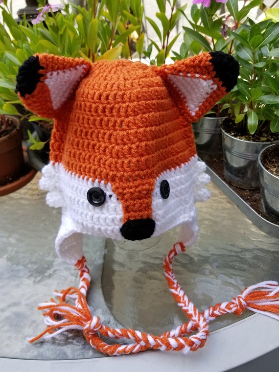 Cute Little Red Fox Hat - Etsy