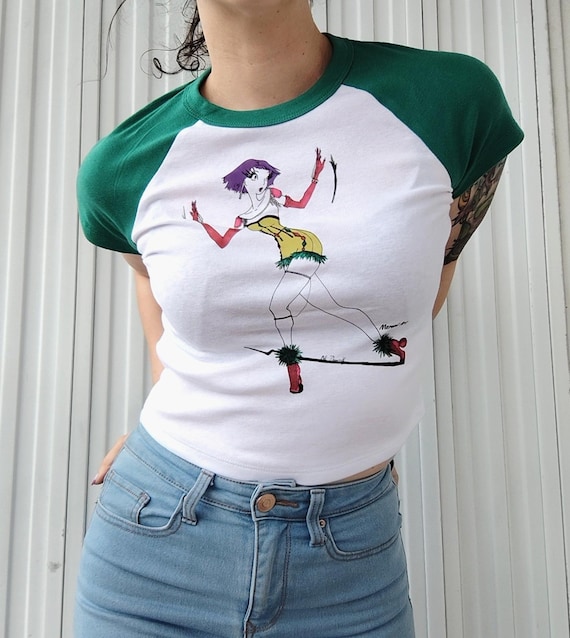 Don't Be Trippin' Women's Crop Top, Anime Girl T-shirt, Manga