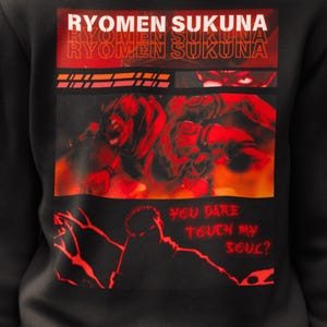 Sweat-shirt Ryomen Sukuna JJK : sweat à capuche Jujutsu Kaisen Anime image 2
