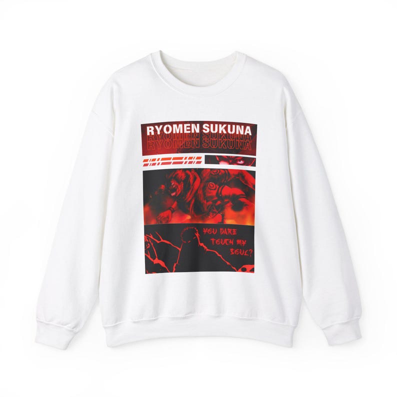 Sweat-shirt Ryomen Sukuna JJK : sweat à capuche Jujutsu Kaisen Anime image 9