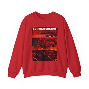 Sweat-shirt Ryomen Sukuna JJK : sweat à capuche Jujutsu Kaisen Anime image 10