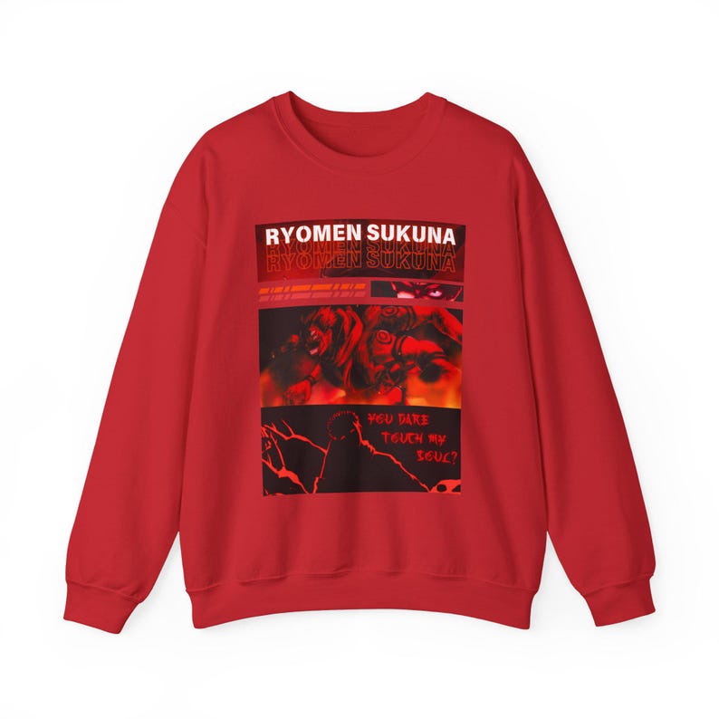 Sweat-shirt Ryomen Sukuna JJK : sweat à capuche Jujutsu Kaisen Anime image 10