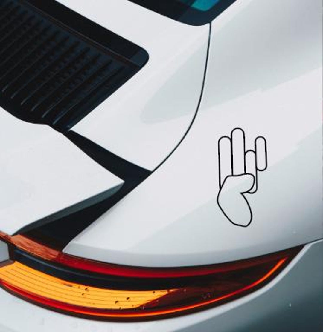 Finger Simbol | JDM Car Stickers | Drift Vinyl Decals | Tuner Style UV ...