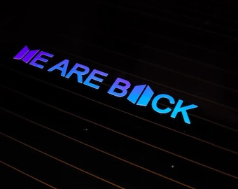 We Are Back Kpop Group 10&quot; inch Vinyl Decals – UV Resistant & Waterproof for Cars, Laptops and More