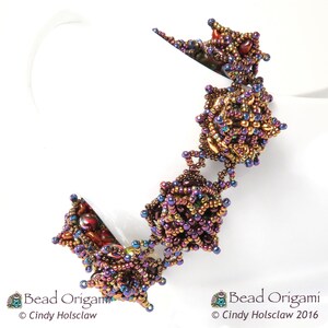 TUTORIAL Little Crowns Bracelet with SuperDuo beads PDF Pattern Only image 7