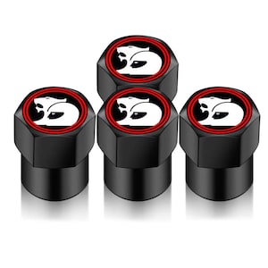 4pcs HSV Car Tire Valve Caps For Holden Special Vehicles (Brand New) (Glossy Black)