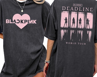 BLACKPINK Tシャツ deadline HEART LOGO SHORT BLACKPINK WORLD TOUR ＜DEADLINE＞ IN JAPAN GOODS – YGEX