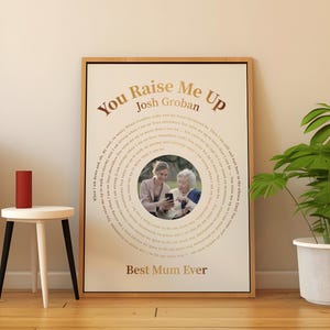 Custom Song Lyrics Print/Our Song Personalised Print/Vinyl Record Digital Wall Art/A special gift for mother, couple, friends, and daughter