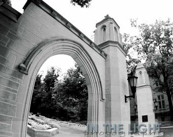 Indiana University Sample Gates - Black & White Fine Art Photography - 8x10, 11x14, other sizes available