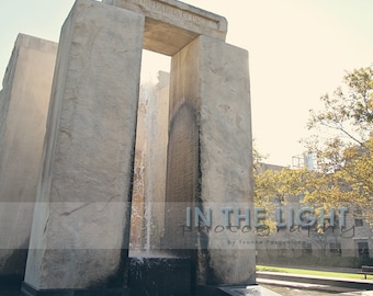 Clarke Memorial Fountain at University of Notre Dame - fine art photography