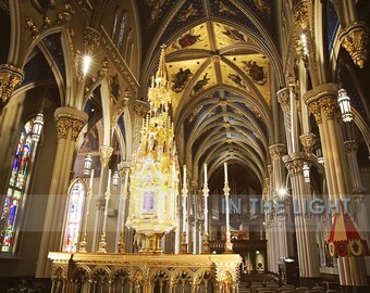 Interior of Notre Dame Sacred Heart Basilica 3 - Fine Art Photography