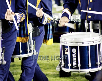 Notre Dame Band drum section 2 - Fine Art Photography