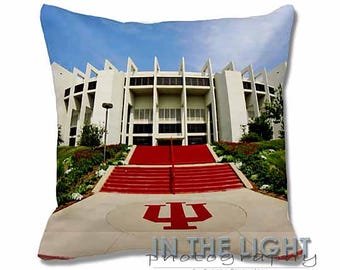 Assembly Hall at Indiana University - Fine Art Photography Pillow for home decor