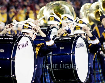 Notre Dame Band drum section - Fine Art Photography