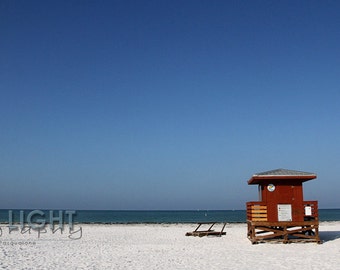 Lido Beach Lifeguard House 3 - Sarasota, FL - Fine Art Photography - 12x6 panoramic, other sizes available