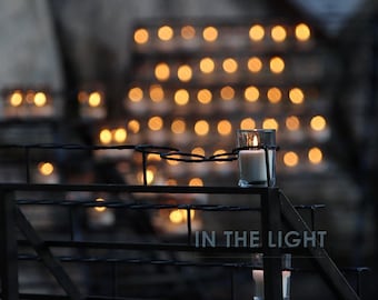 Grotto Candle Photo - Notre Dame - Fine Art Photography - 8x10 - other sizes available