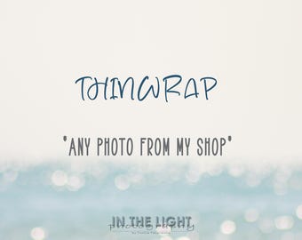 Any Photo - Lustre ThinWrap - Float Mount or Easel display - Choose the size