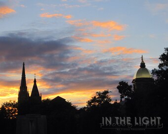 Notre Dame Sunset - Fine Art Photography - 8x10, 11x14, other sizes available