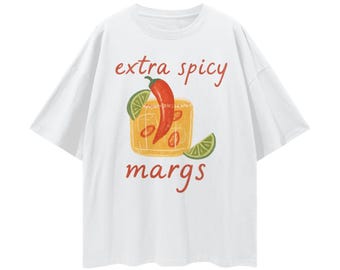 Spicy Marg Margarita Social Club Graphic T-Shirt Old Money Summer Aesthetics Streetwear