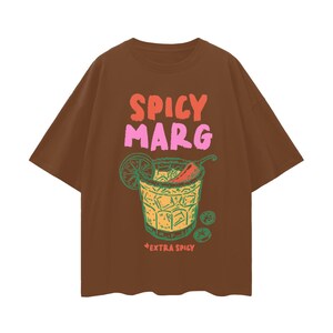 Spicy Marg Shirt, Margarita Top, Margarita Social Club, Old Money Aesthetic Margs Tee, Preppy Summer T-shirt, Oversized Tee, Beach Vibes Tee