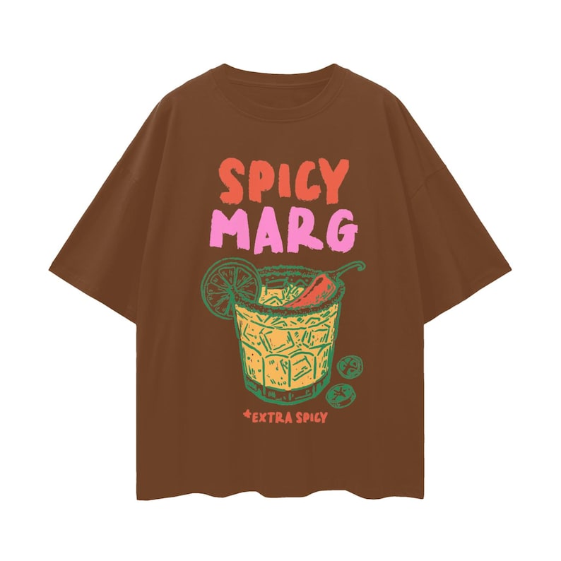 Spicy Marg Shirt, Margarita Top, Margarita Social Club, Old Money Aesthetic Margs Tee, Preppy Summer T-shirt, Oversized Tee, Beach Vibes Tee