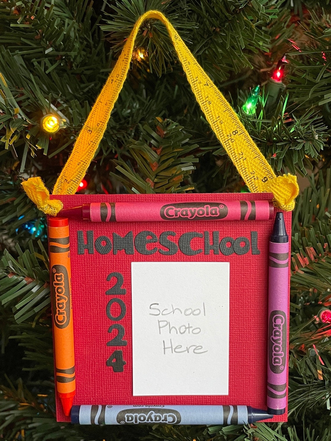 2024 Homeschool Crayola Crayon Keepsake School Photo Ornament Etsy   Il 1080xN.5710370339 Kp89 