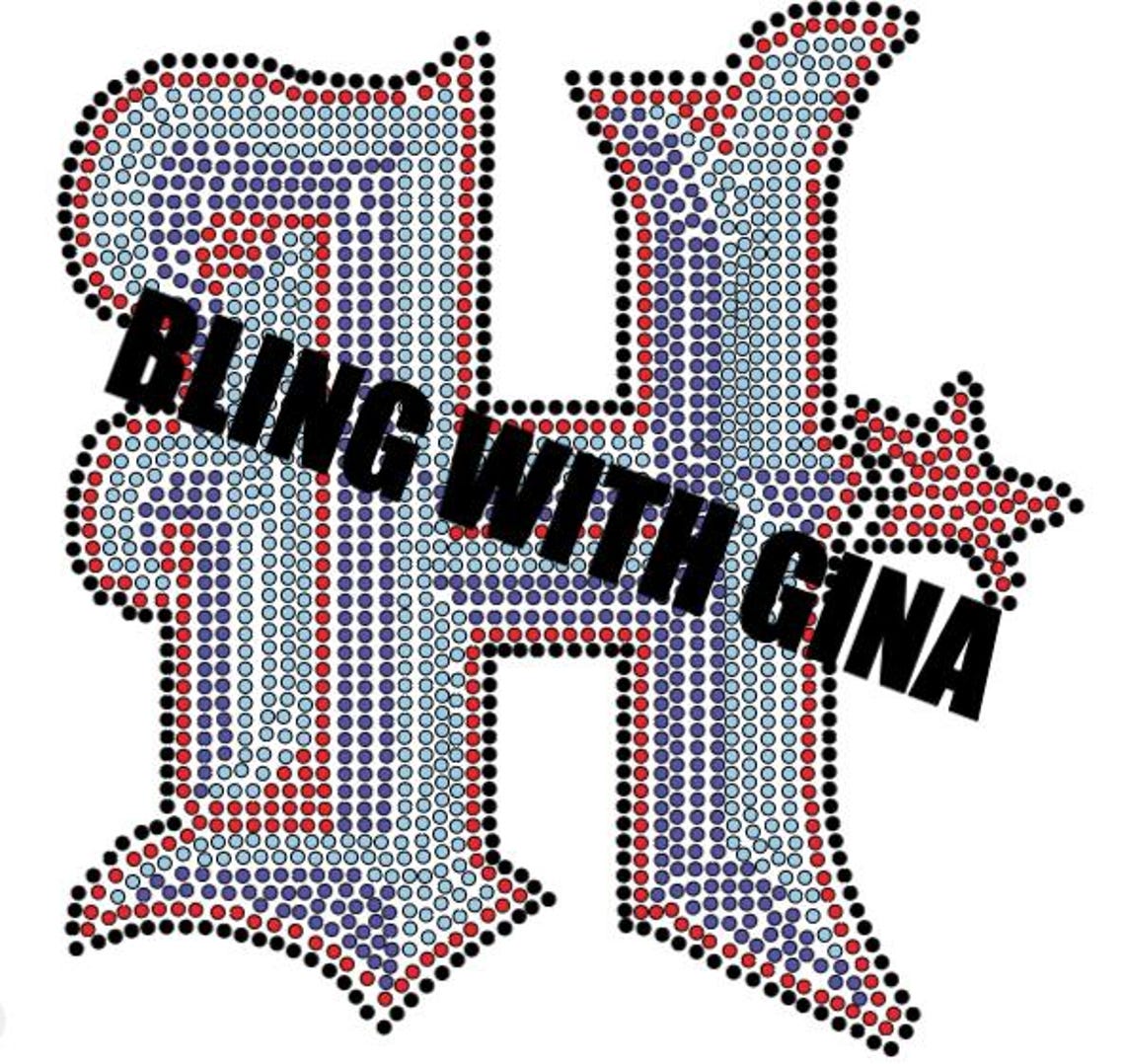 Houston Texans Big H, Rhinestone Template SS10 - Etsy