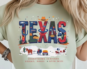 Estado del Orgullo de Texas Retro PNG: Diseño de sublimación DTF Camiseta Png Descarga digital, Desierto Occidental Png