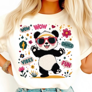 Panda bailando (Png), Panda lindo (Png), Animal divertido (Png), Ambiente de fiesta (Png), Gafas de sol geniales (Png), Panda de dibujos animados (Png), Panda de hip hop (Png)