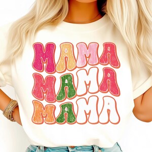 Mamá Groovy (Png), Mamá Floral (Png), Mamá Boho (Png), Mamá Colorida (Png), Estilo Retro (Png), Día de la Madre (Png), Letras Funky (Png), Mamá Hippie (Png)