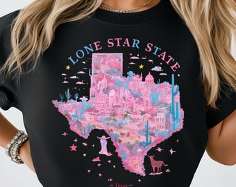 Retro Texas Map State PNG: Sublimation Design Dtf Tshirt Png Digital Download, Western Desert Scene