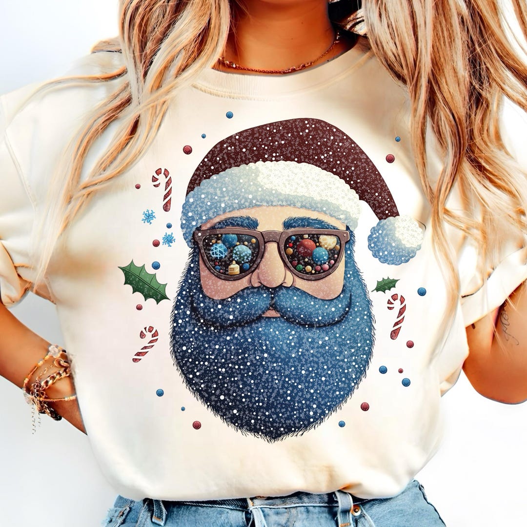 Nowy Blue Santa Png, Christmas Gifts, Digital Downloads, Festive Santa ...