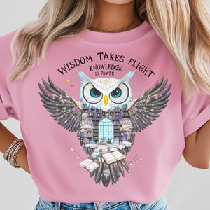 Owl Wisdom png, Knowledge Power png, Book Lover png, Library Art png, Educational Design png, Inspirational Owl png, Magical Learning png