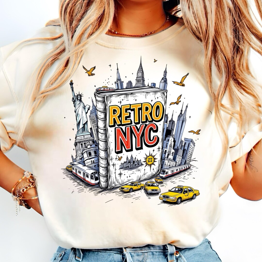 NYC Retro Png, Statue Liberty Shirts, New York Gifts Png, Vintage NYC ...