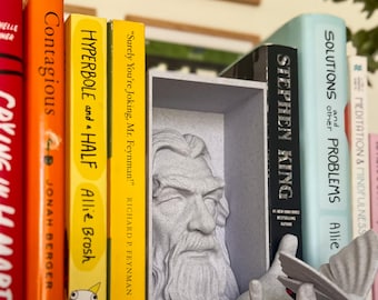 Magical Wizard Novel Book Nook Bookend - Sorcerer Booknook