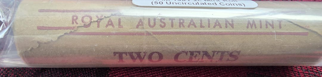 1981 Royal Australian Mint 2c Two Cent(2c) Coin Roll - Head / Tail - Etsy