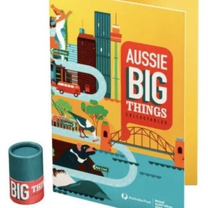 Sealed 2023 Aussie Big Things Coin Set 10x dollar 1 Coins In Tube  Unopened + Folder. Your Chance to Get a Colour Coin!