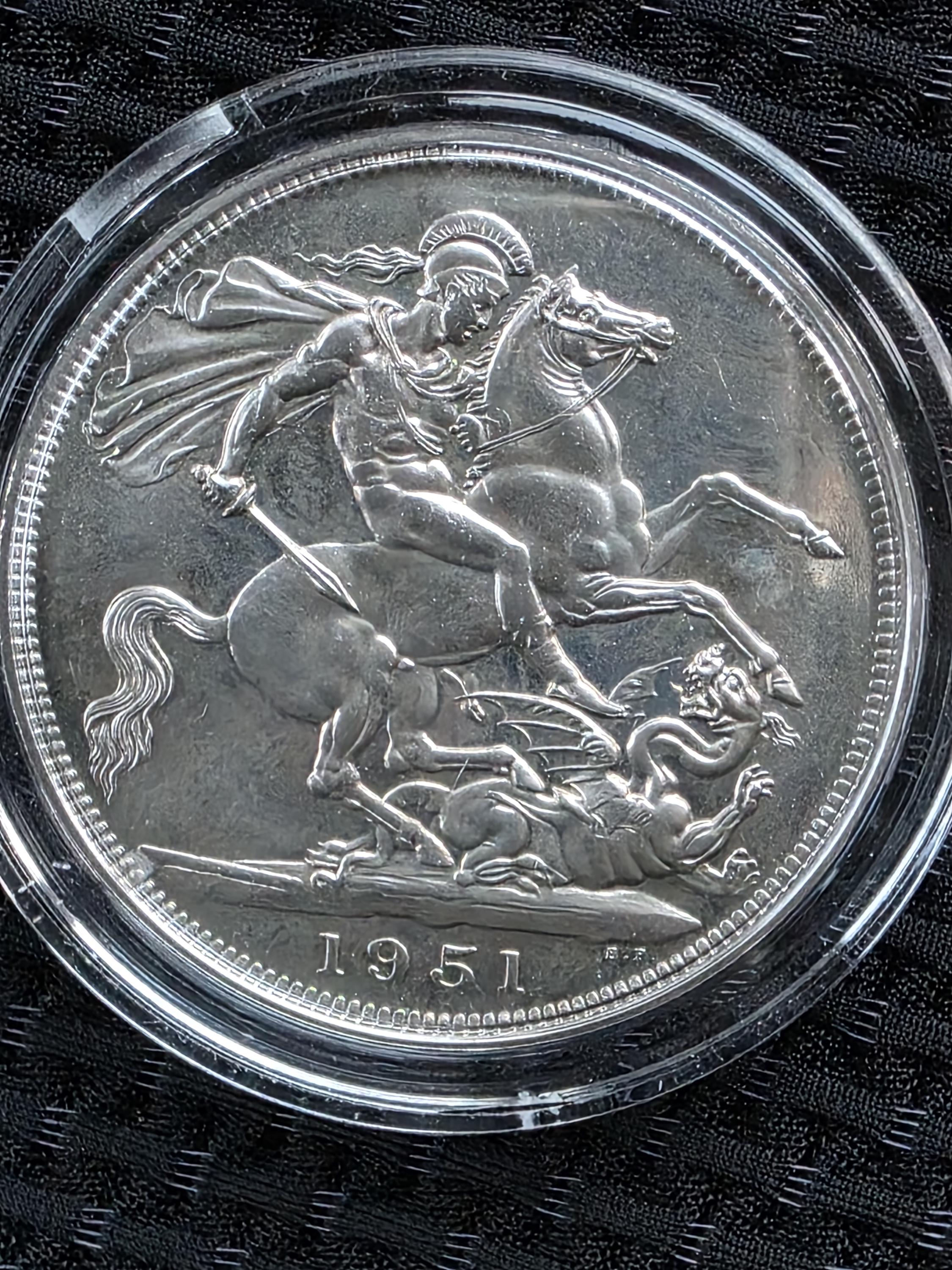 1951年 イギリス クラウン 5シリング硬貨　NGC PL64 1951年 イギリス クラウンコイン 5シリング硬貨 NGC PL64 ⑧｜Yahoo