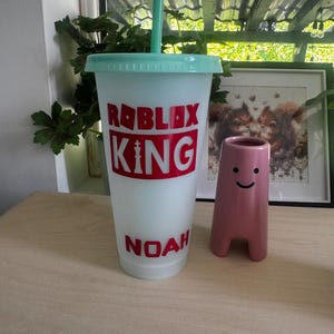 Vaso de Roblox personalizado que cambia de color / Recuerdos para fiestas / Regalos de cumpleaños imagen 2
