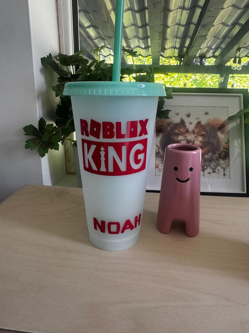 Vaso de Roblox personalizado que cambia de color / Recuerdos para fiestas / Regalos de cumpleaños imagen 2