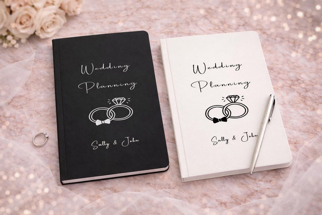 Personalised Wedding Planner Notebook | Bride to Be Gift | Custom Wedding Planning Journal ...